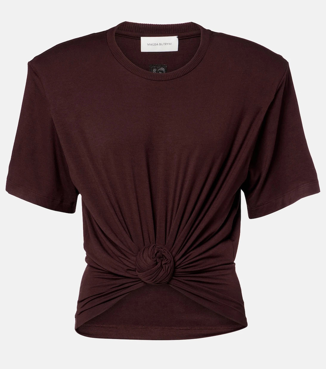 Magda Butrym - Floral-appliqué jersey T-shirt