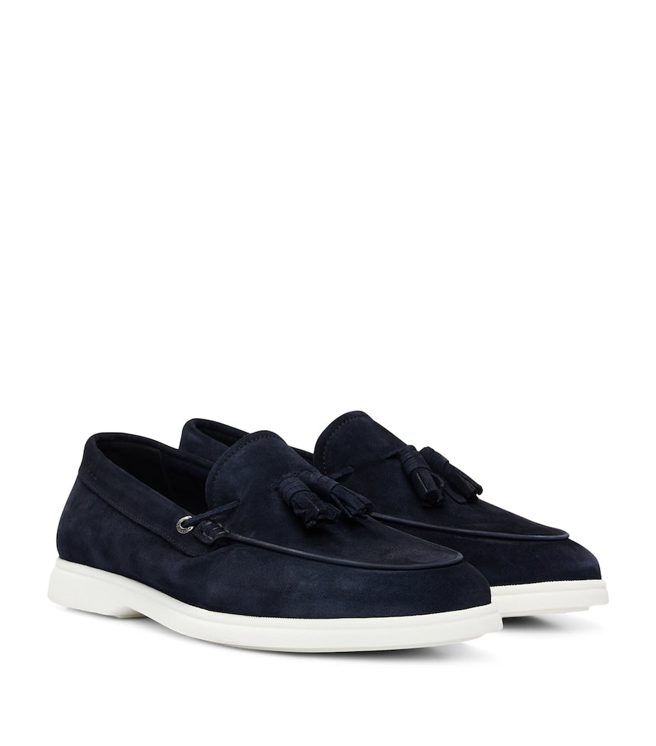 Suede Tassel Loafers