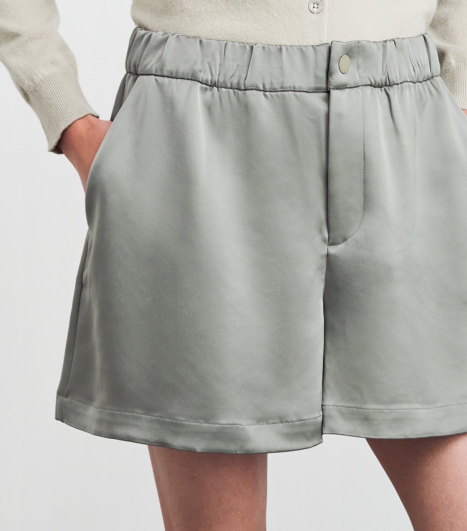 Green High-Rise Sarka Shorts