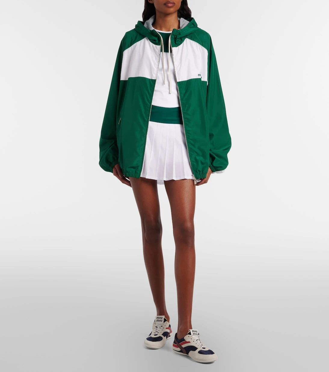 Miu Miu - x New Balance colorblocked poplin jacket