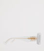White Rectangular Sunglasses