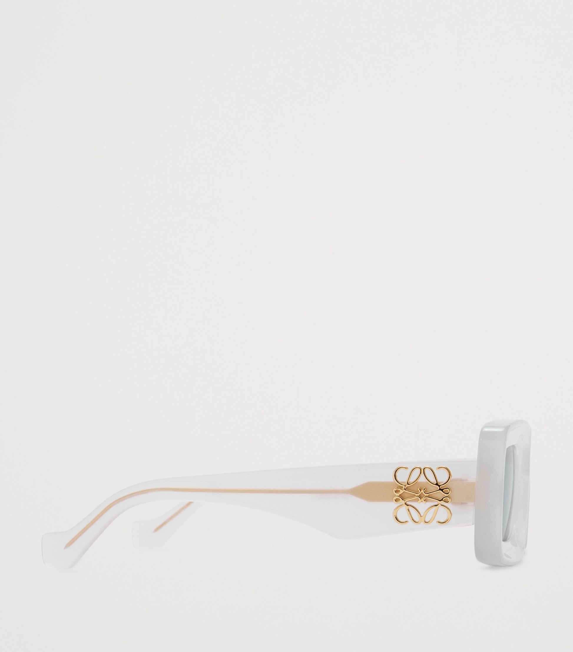 White Rectangular Sunglasses