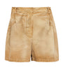 Prada Neutral Canvas Shorts