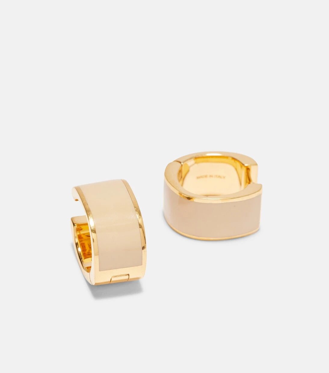 Toteme - Signature gold-plated hoop earrings