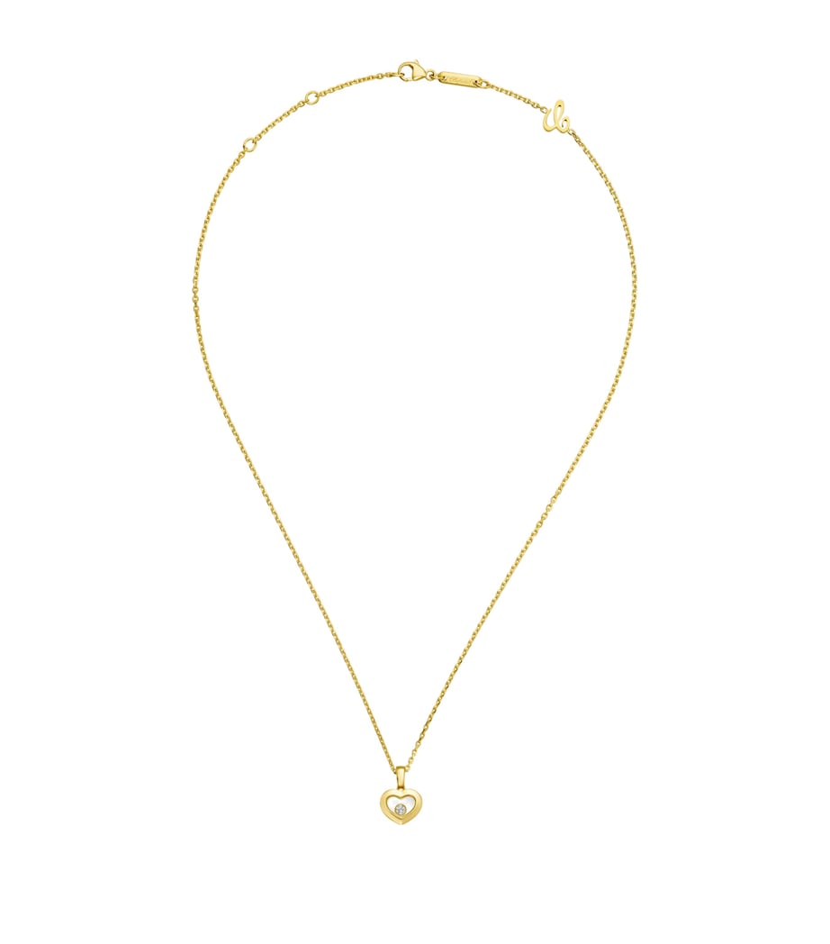 Yellow Gold and Diamond Happy Diamonds Icons Pendant Necklace