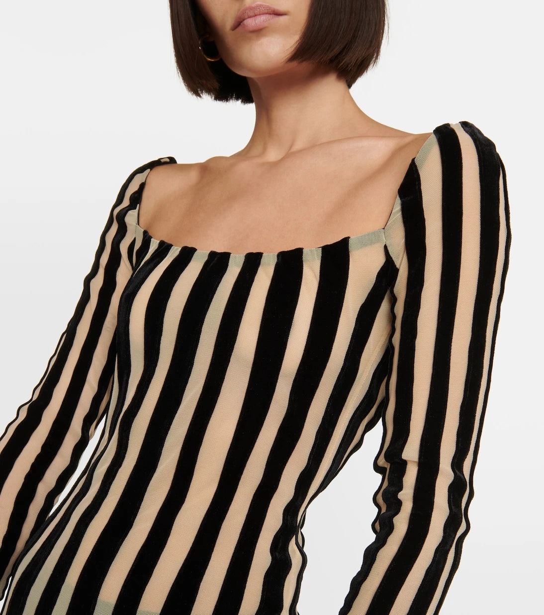 LaQuan Smith - Striped gown