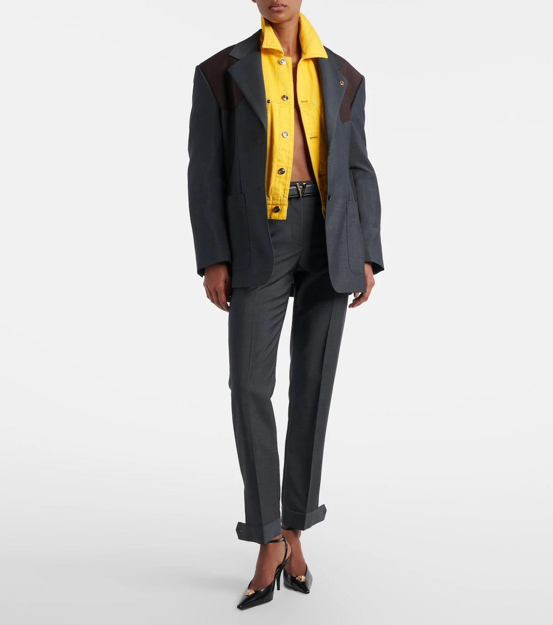 Versace - Medusa wool and mohair blazer