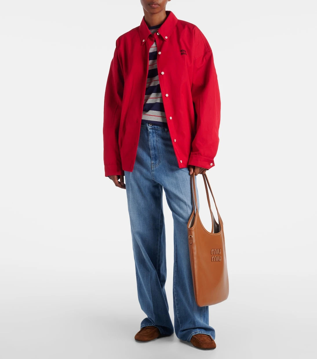 Miu Miu - Ivy Medium leather tote bag