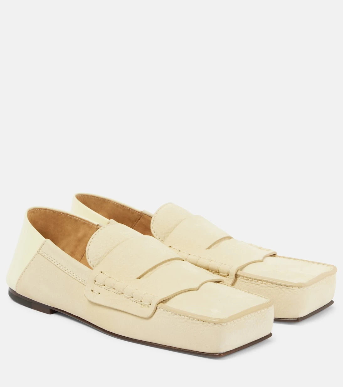 Jacquemus - Les Mocassins Carré leather loafers