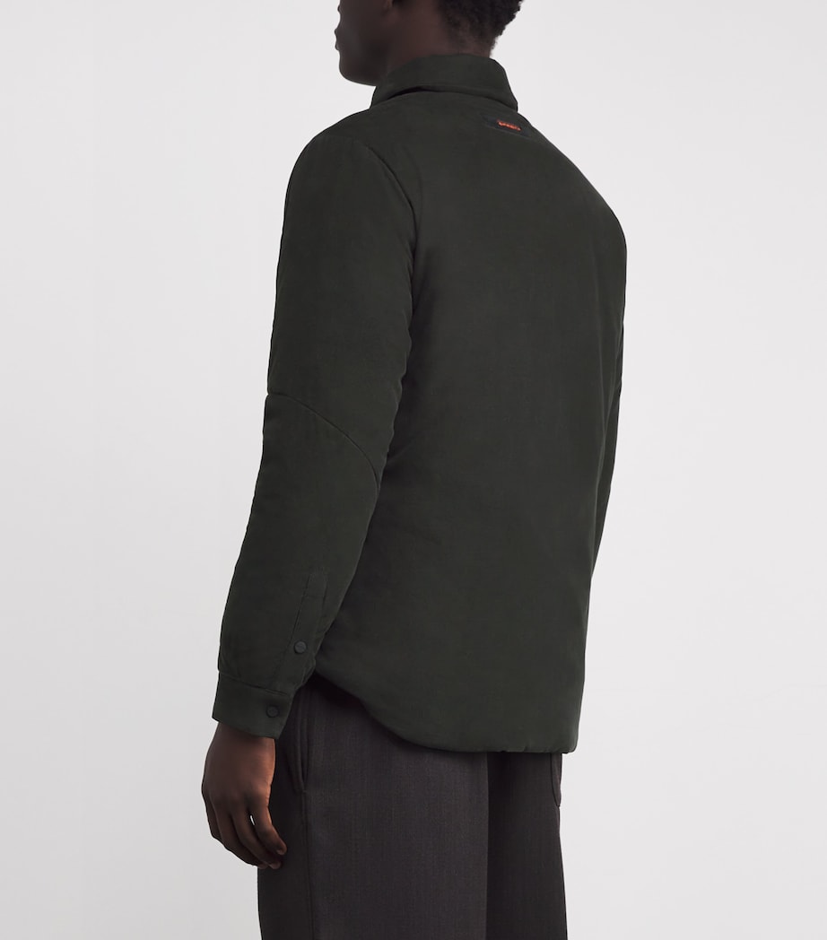 Sease Green Cotton Padded Gate 2.0 Overshirt