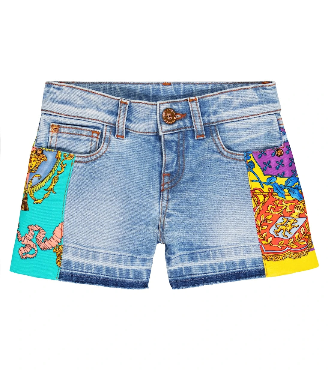 Versace Kids - Royal Rebellion denim shorts