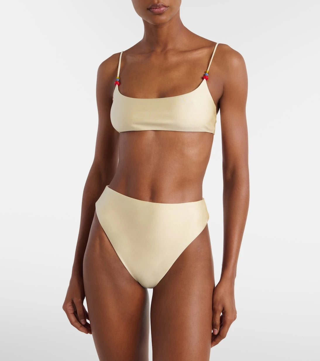 Jade Swim - Muse beaded bikini top