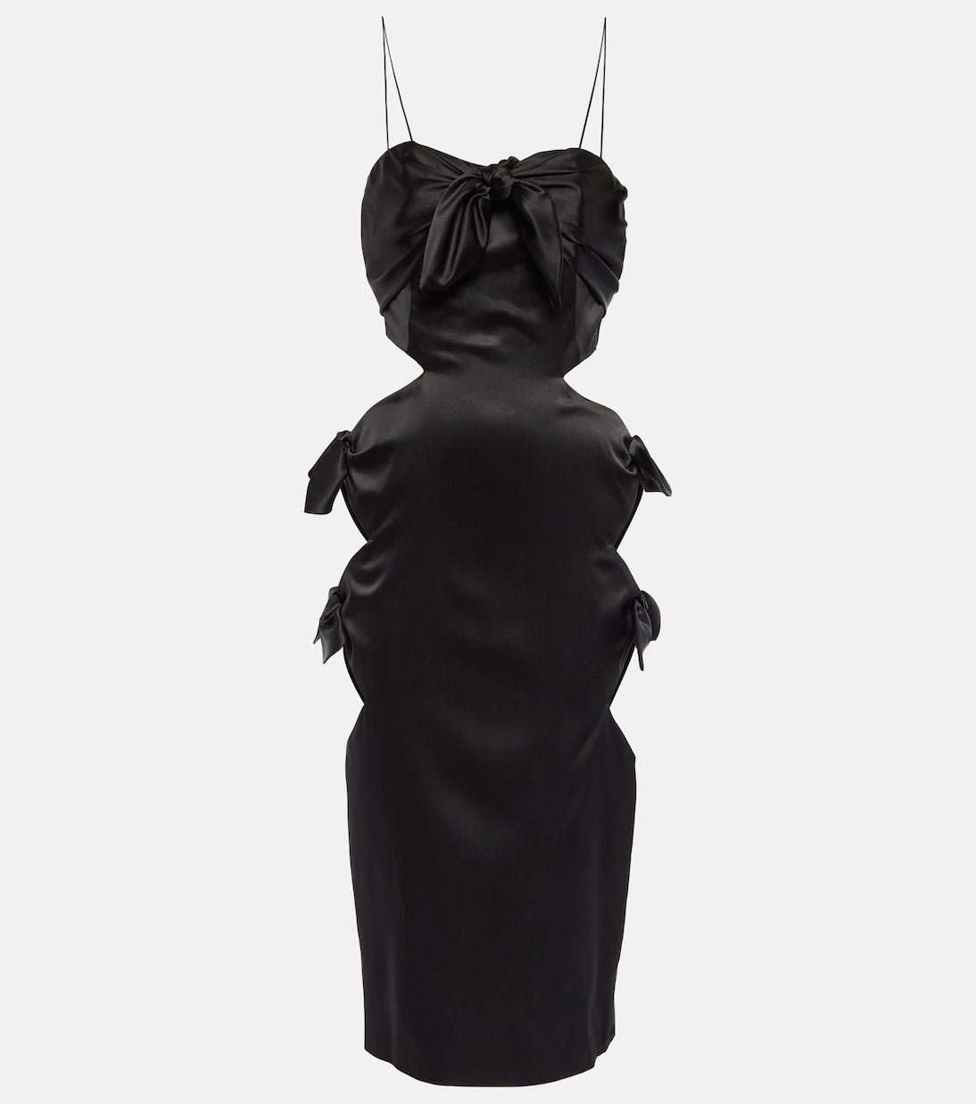 Alessandra Rich - Cut-out silk-blend midi dress