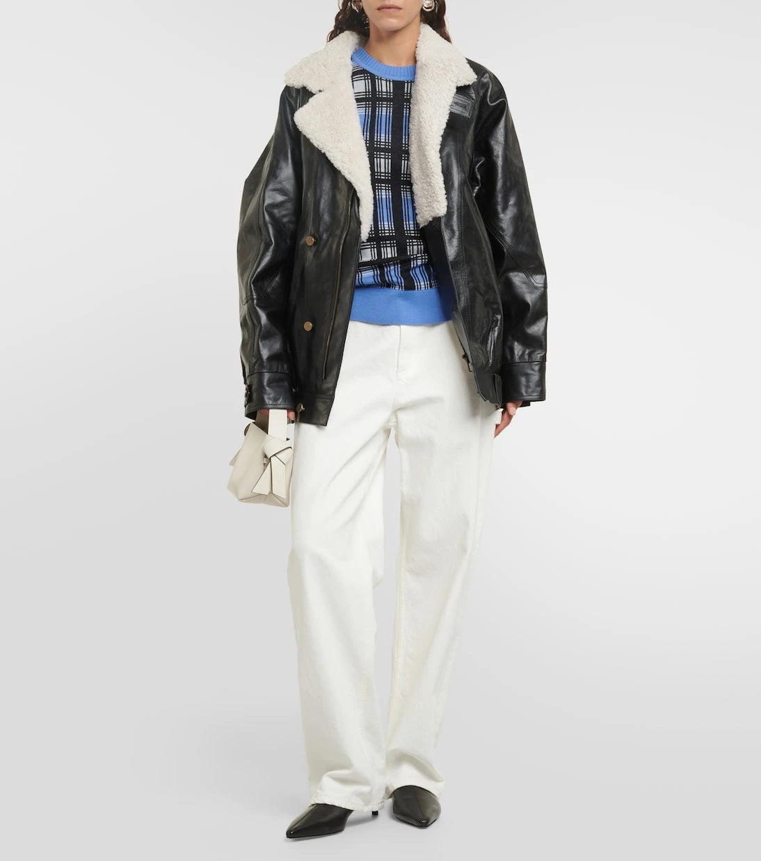 Dodo Bar Or - Menash shearling-lined leather jacket