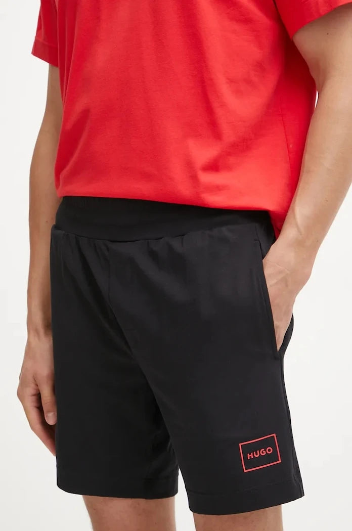 HUGO erkek pamuklu kısa pijama altı Laze Shorts CW