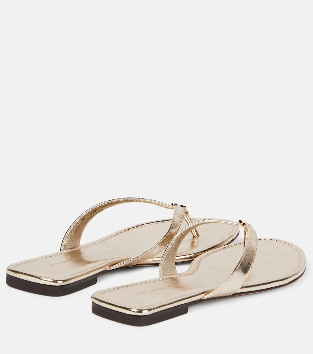 Tory Burch - Metallic leather thong sandals