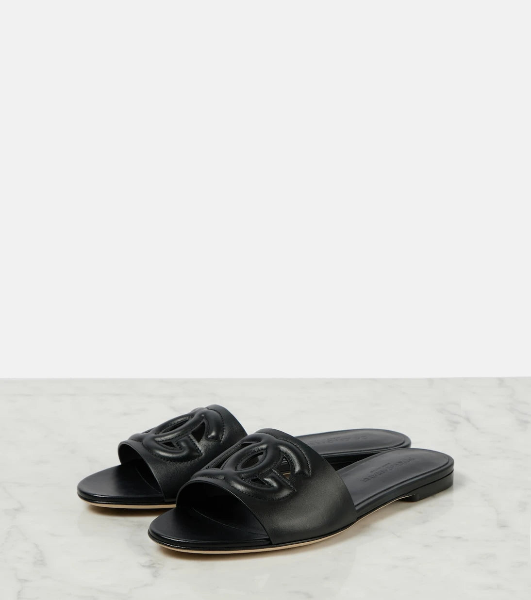 Dolce&Gabbana - DG leather slides