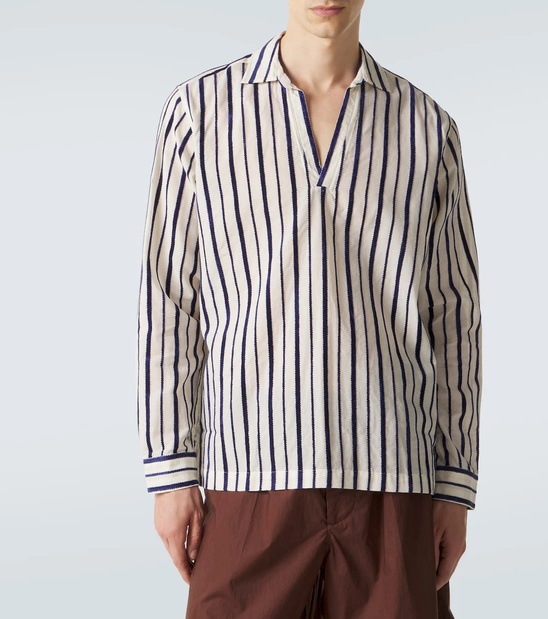 Orlebar Brown - Ridley striped cotton-blend shirt
