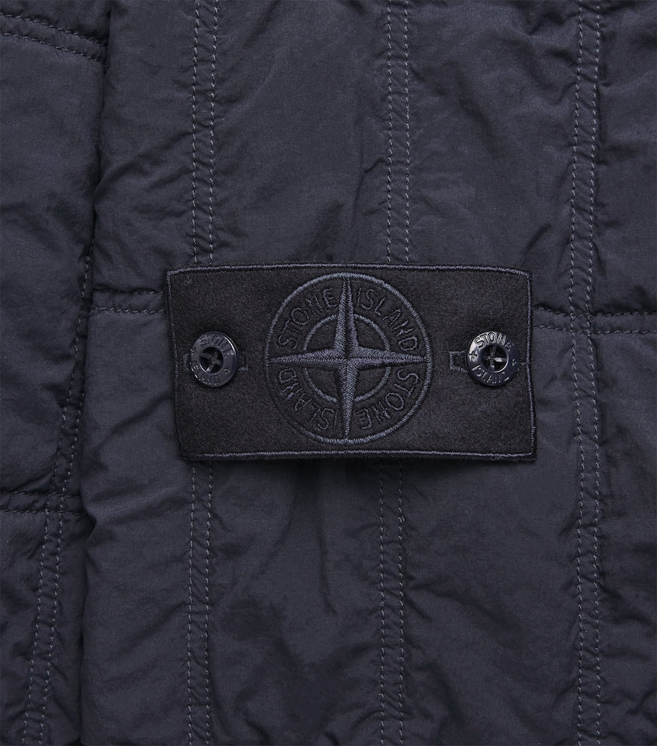 Stone Island Navy GHOST PIECE Econyl Padded Jacket