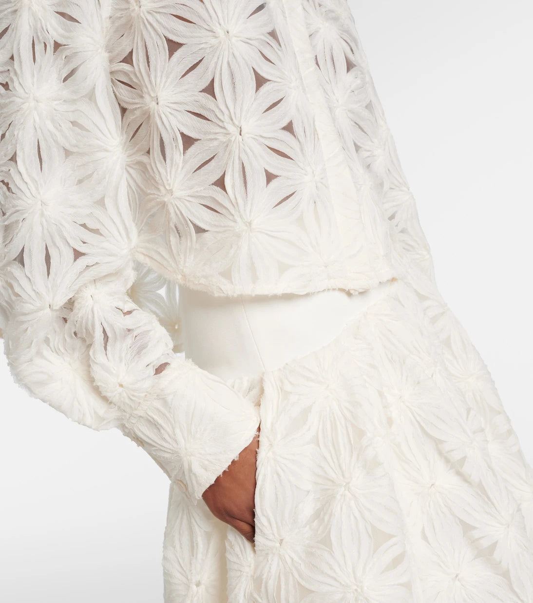 Simkhai - Anders cropped floral blouse