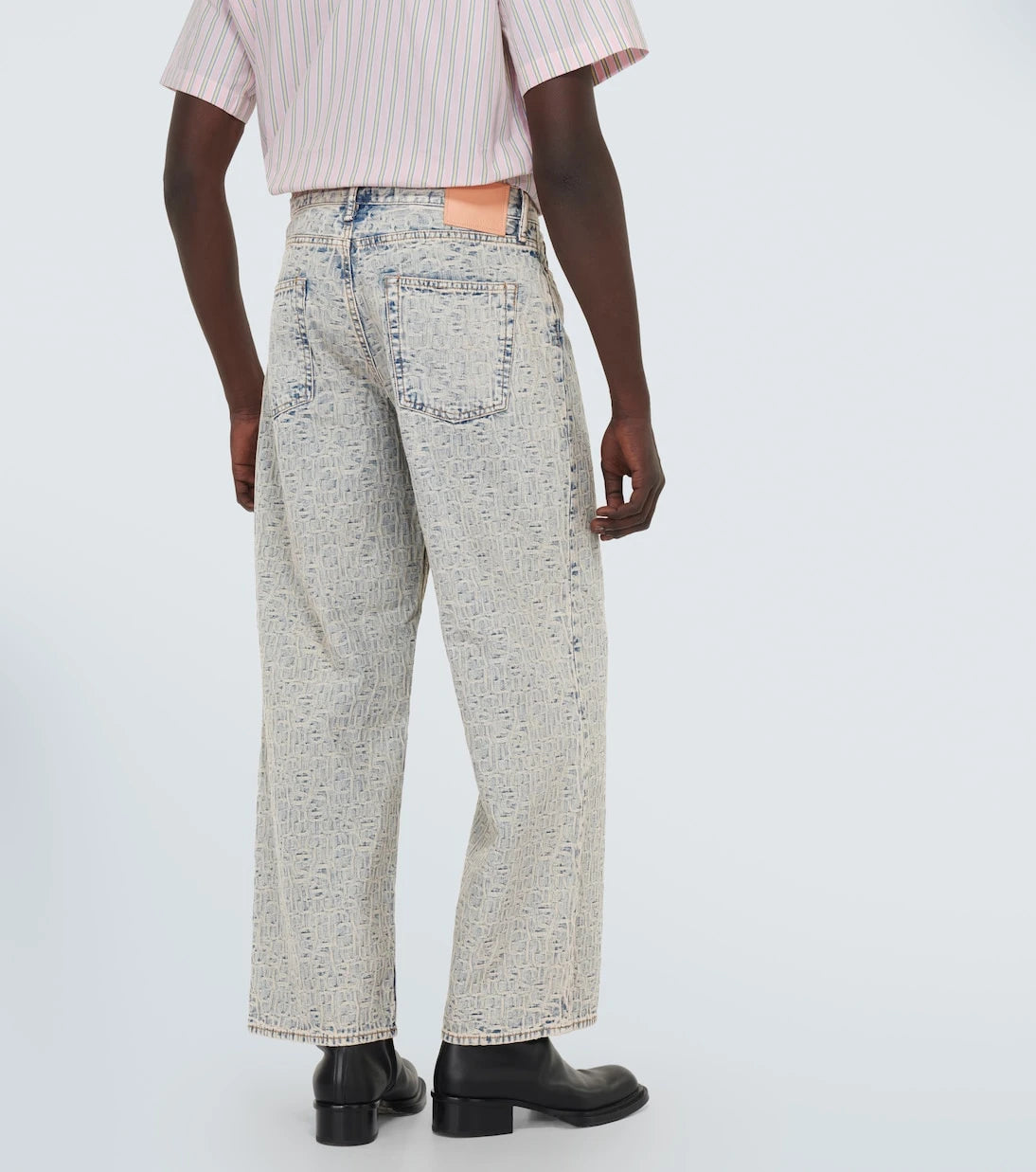 Acne Studios - 1981M monogram wide-leg jeans