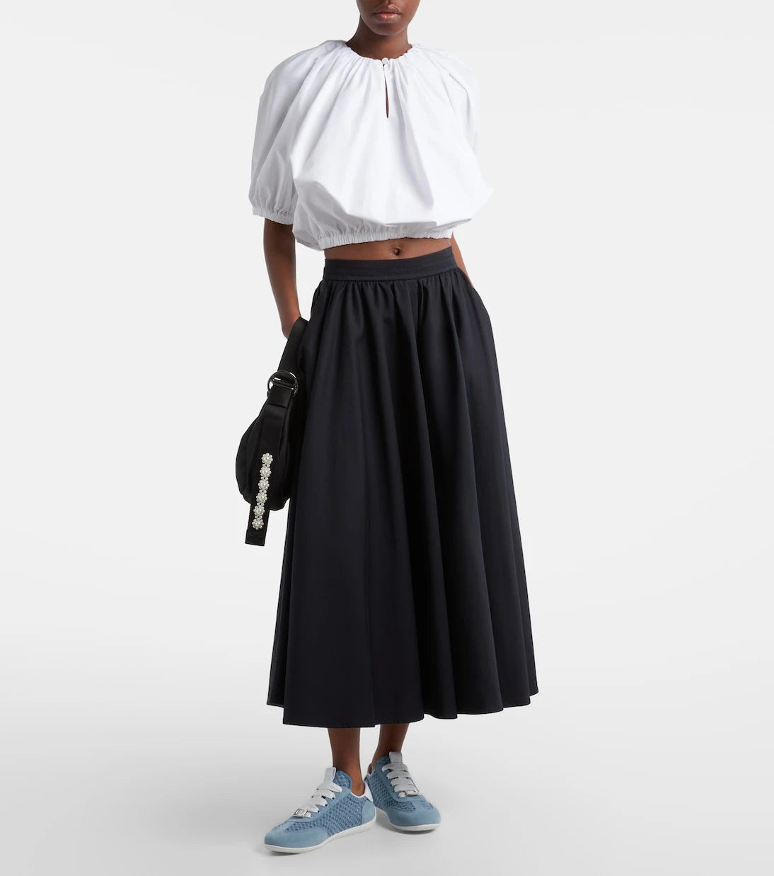 Roger Vivier - Viv' suede-trimmed sneakers