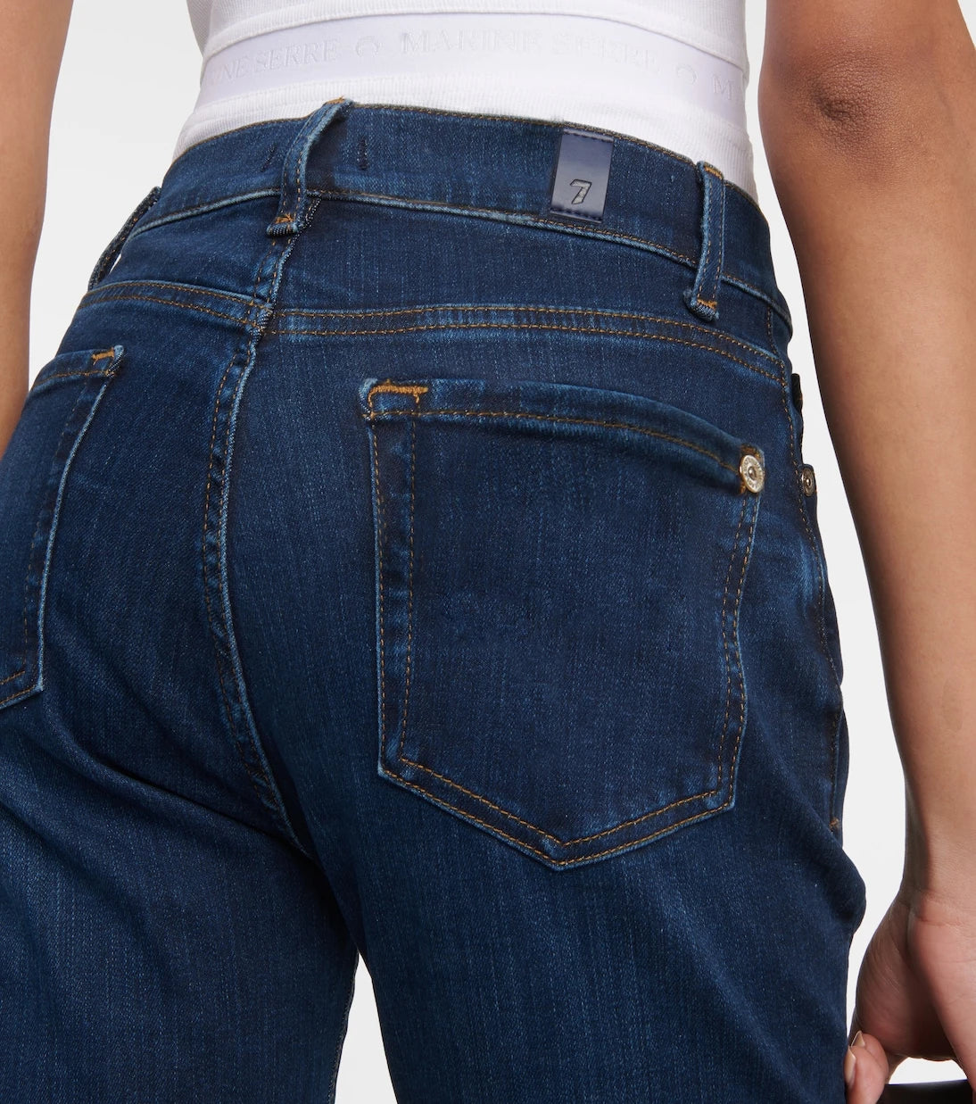7 For All Mankind - High-rise skinny jeans
