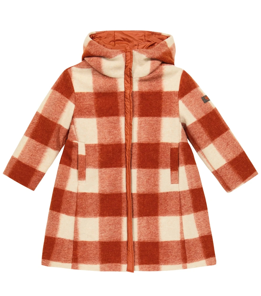 Il Gufo - Checked hooded parka
