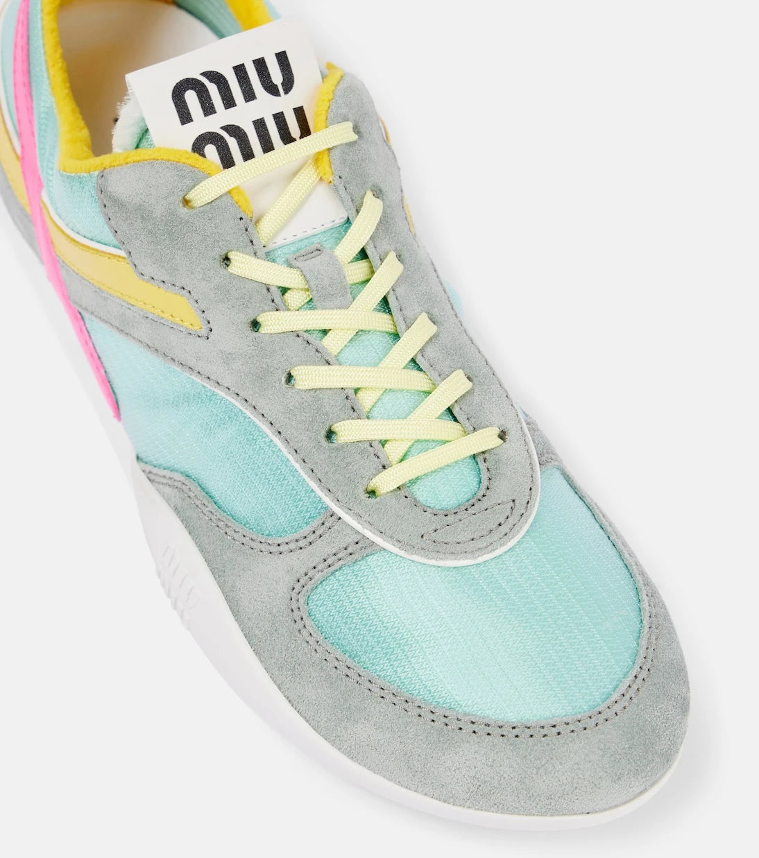 Miu Miu - Gymnasium suede and technical sneakers