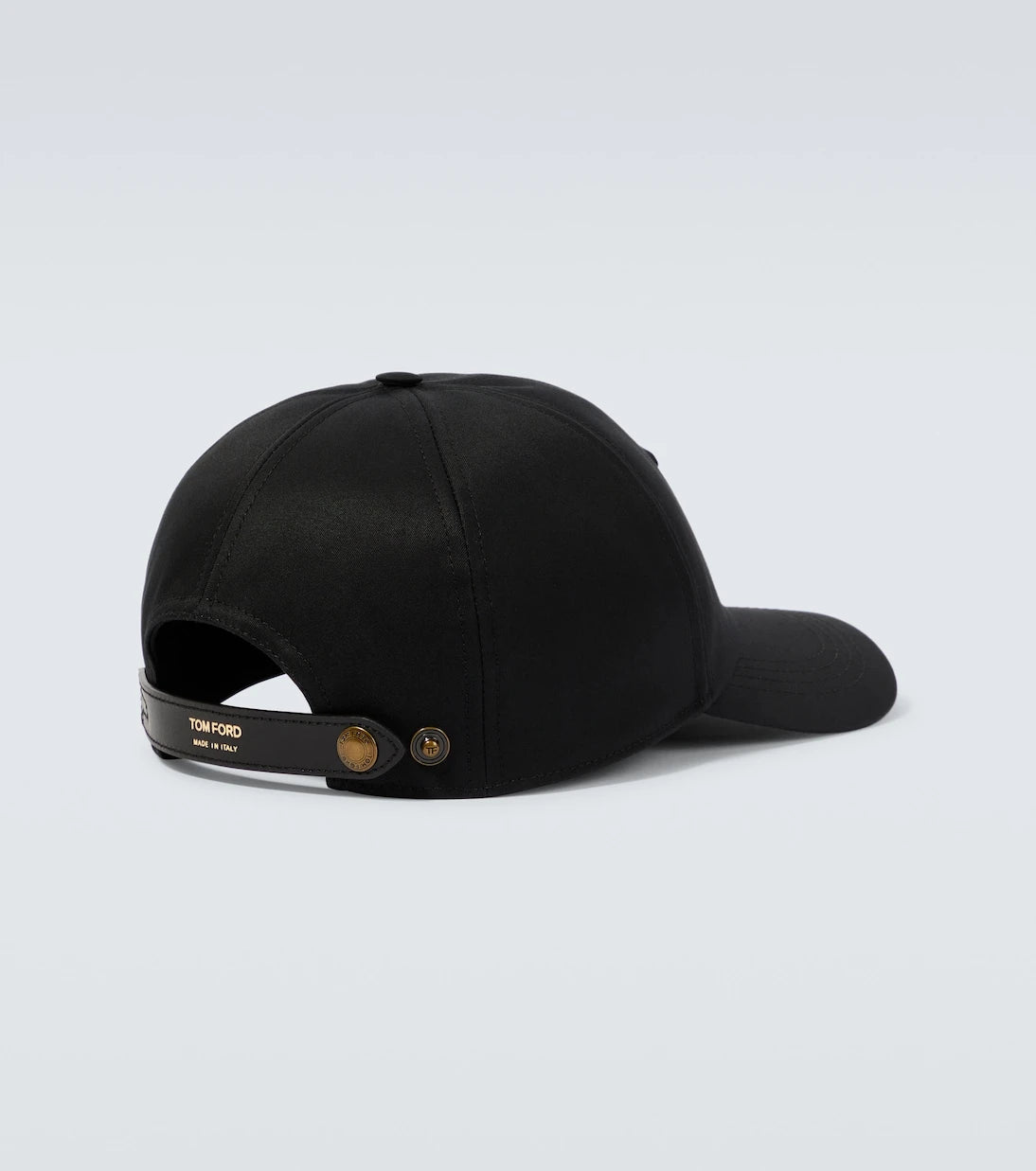 Tom Ford - Embroidered canvas and leather cap