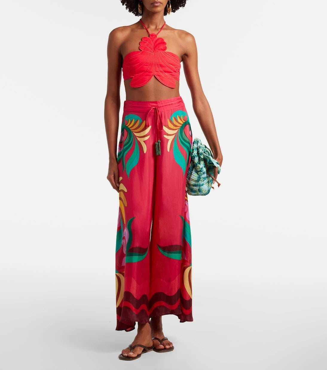 Farm Rio - Banana Queen printed palazzo pants