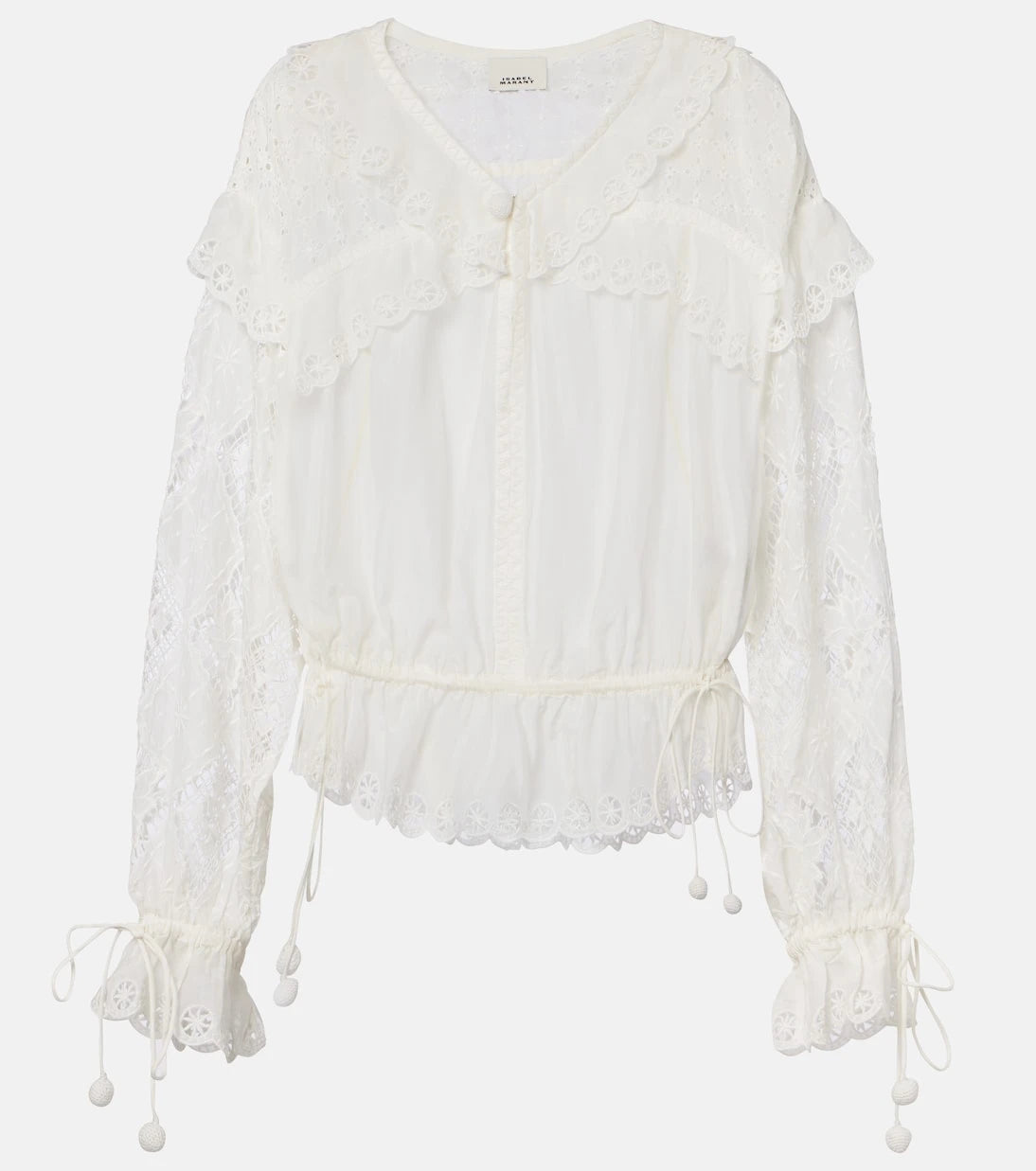 Isabel Marant - Nowana cotton and silk blouse