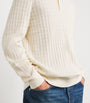 Cotton-Cashmere Oban Polo Sweater