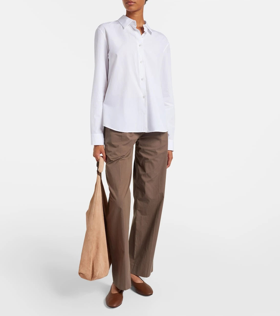 The Row - Bindle Three suede shoulder bag