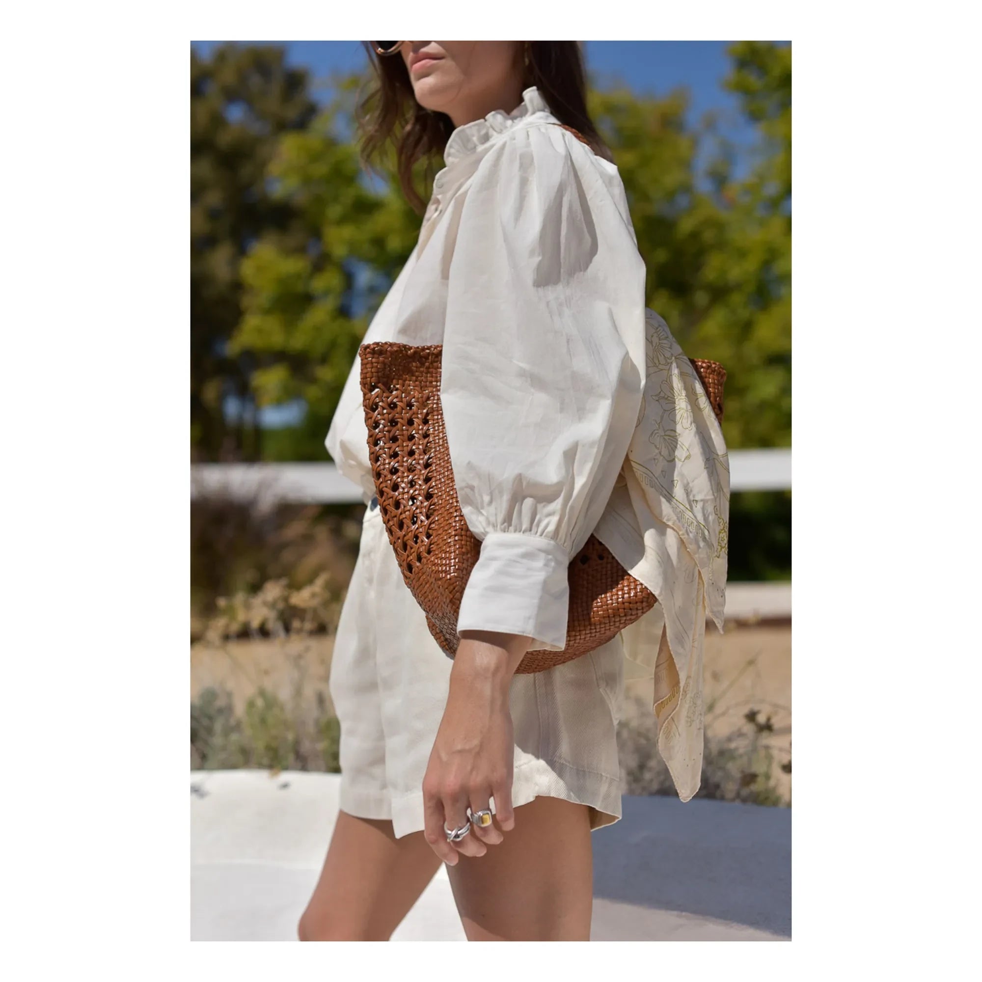 Marlot Paris - Dahlia Seersucker blouse - Women's collection | Ecru