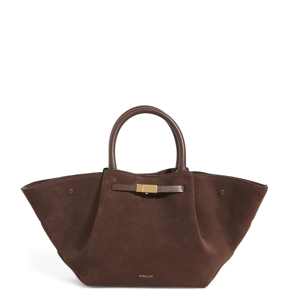 Demellier Brown Medium Suede New York Tote Bag