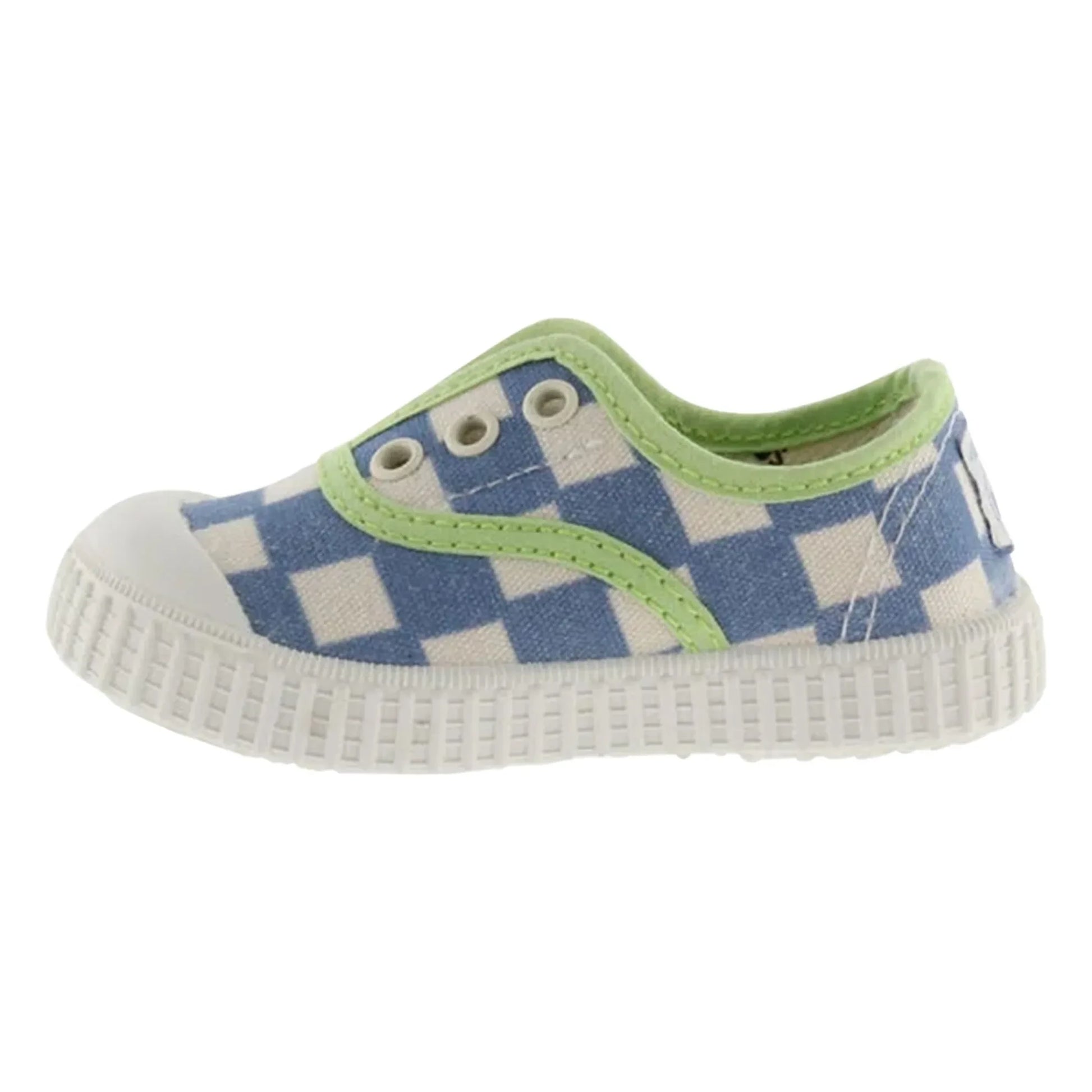 Victoria - Lona Square Scratch Sneakers | Blue