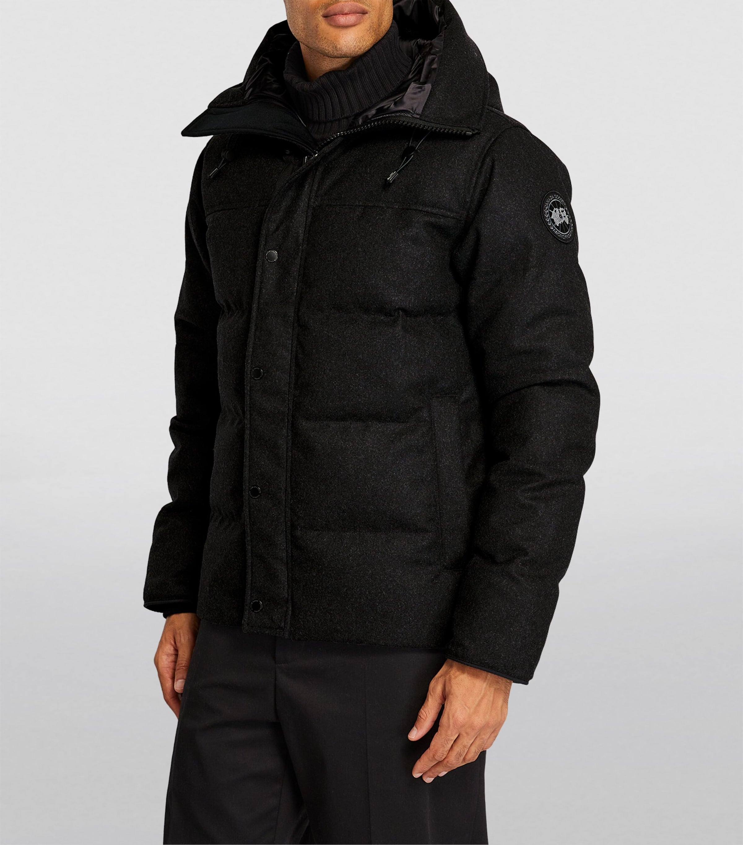 Canada Goose Black Lawrence Hooded Puffer Jacket