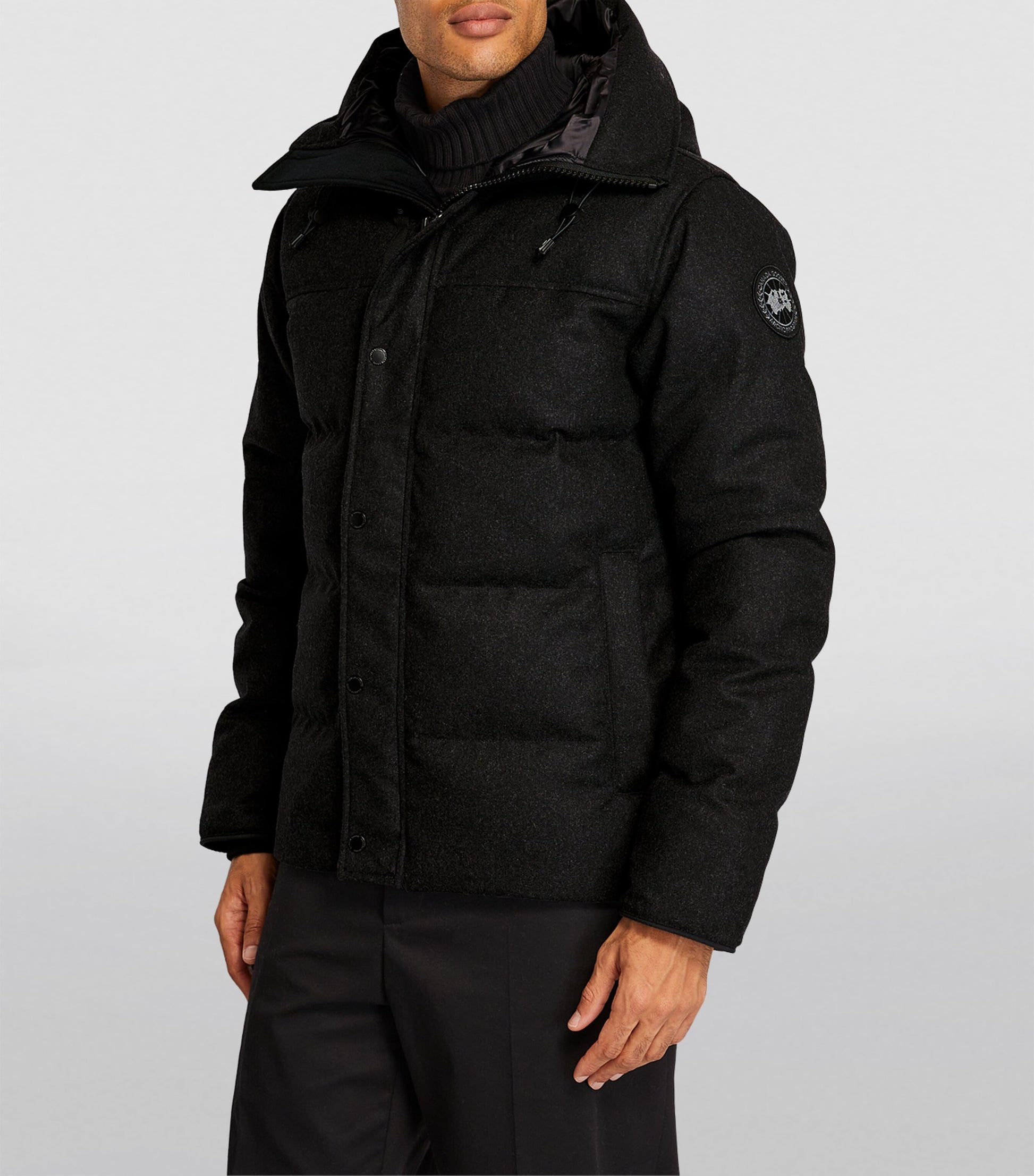 Canada Goose Black Lawrence Hooded Puffer Jacket
