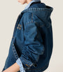 Blue Denim Zip-Up Hoodie