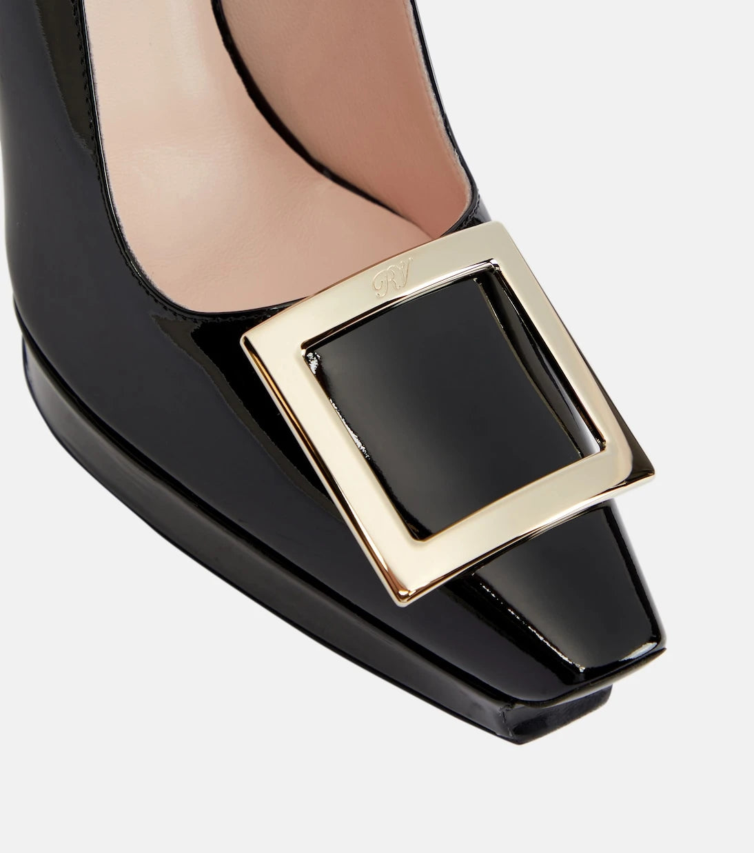 Roger Vivier - Belle Vivier patent leather platform pumps