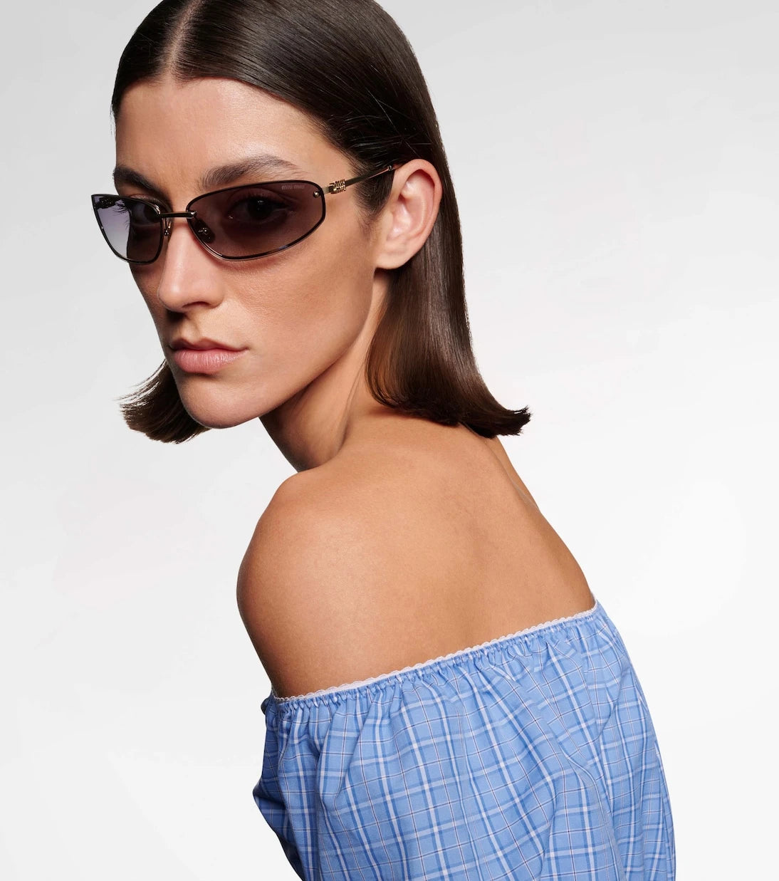 Miu Miu - Miu Nocturne oval sunglasses