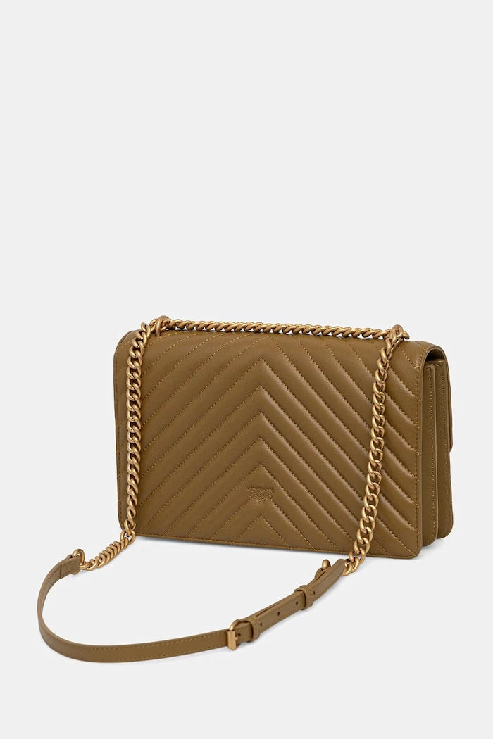 Pinko kadın deri crossbody çanta