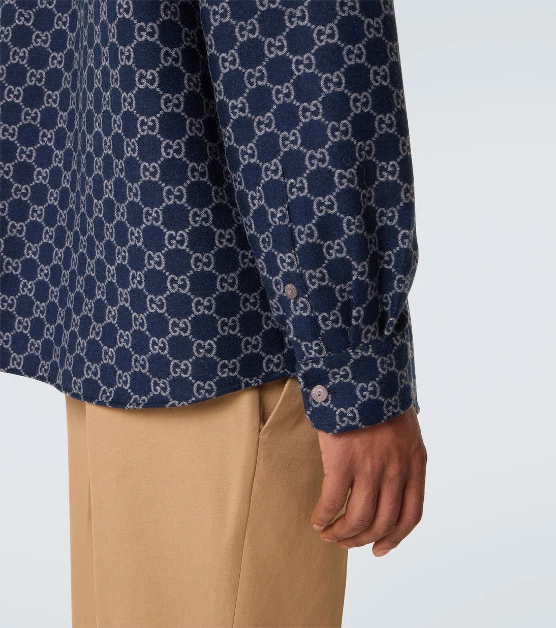 Gucci - GG wool jacquard shirt