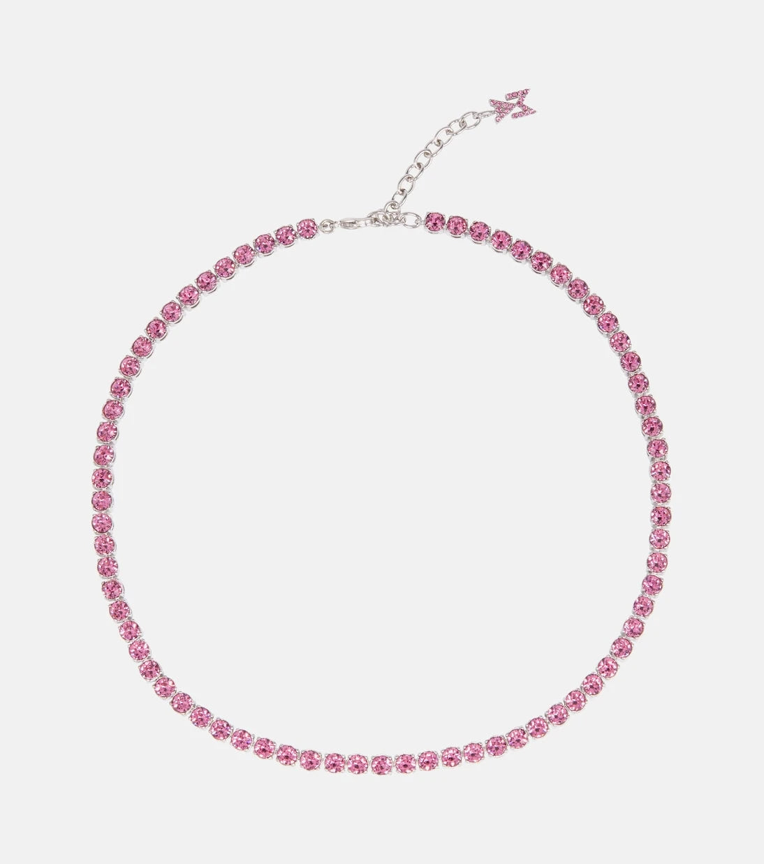 Amina Muaddi - Tennis crystal-embellished necklace
