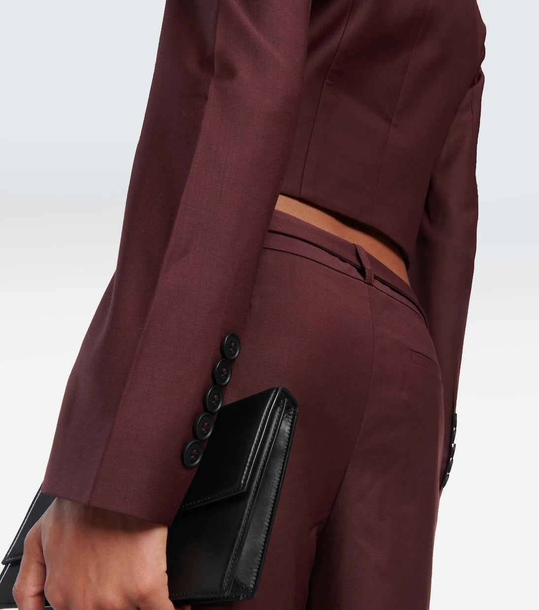Aya Muse - Sylva cropped wool blazer