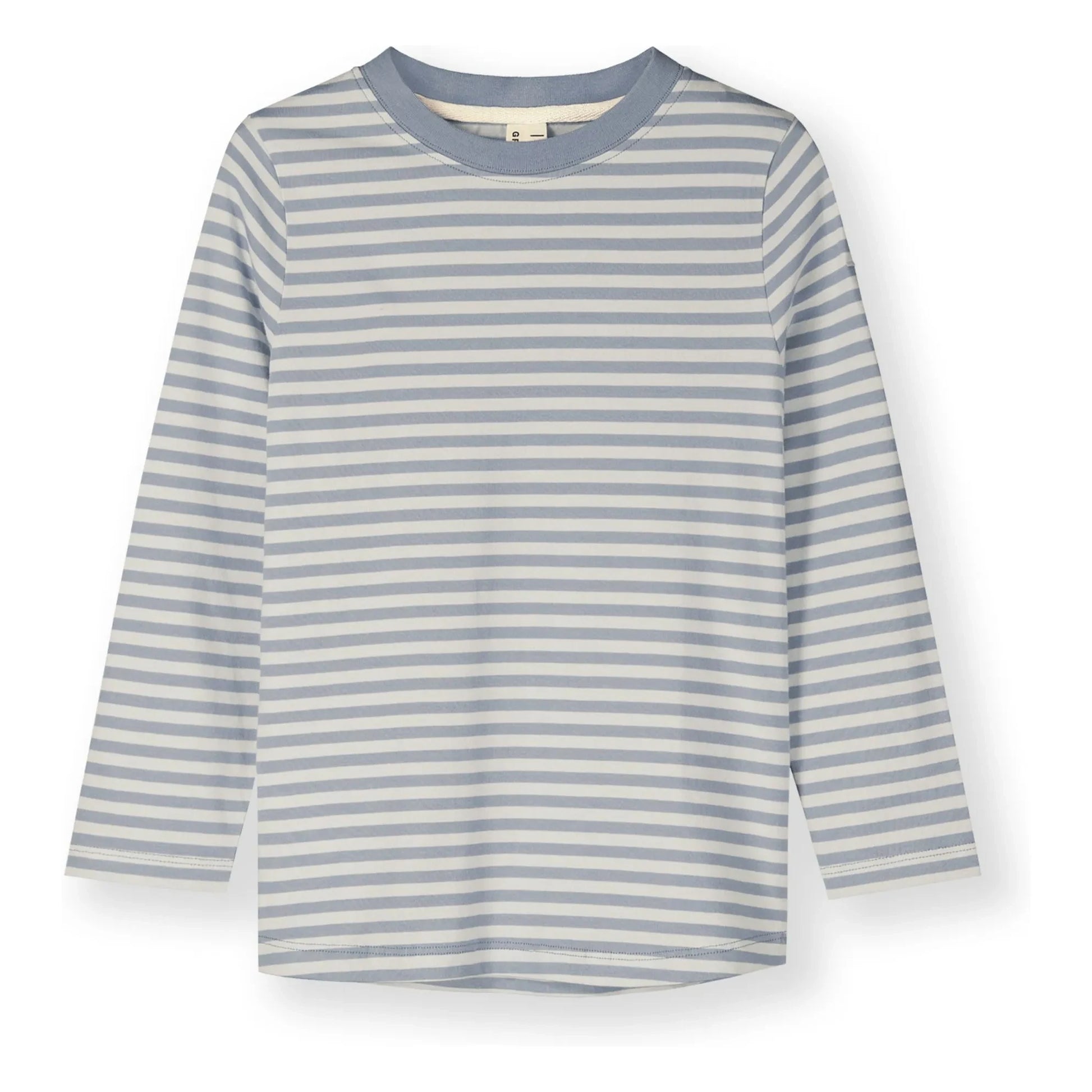 Gray Label - Stripes Organic Cotton T-shirt | Ice Blue