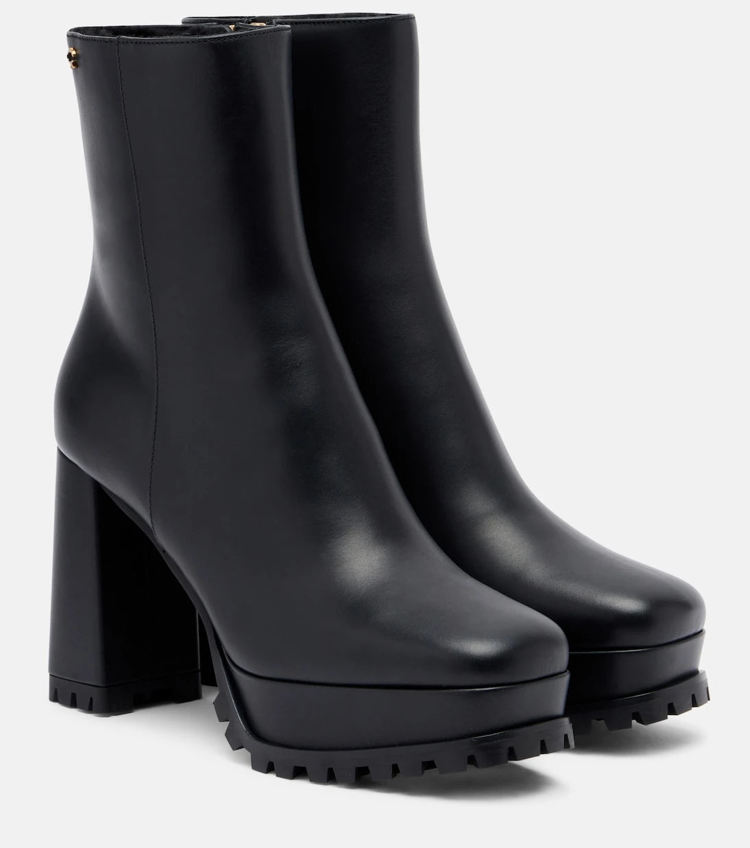 Gianvito Rossi - Leather platform ankle boots