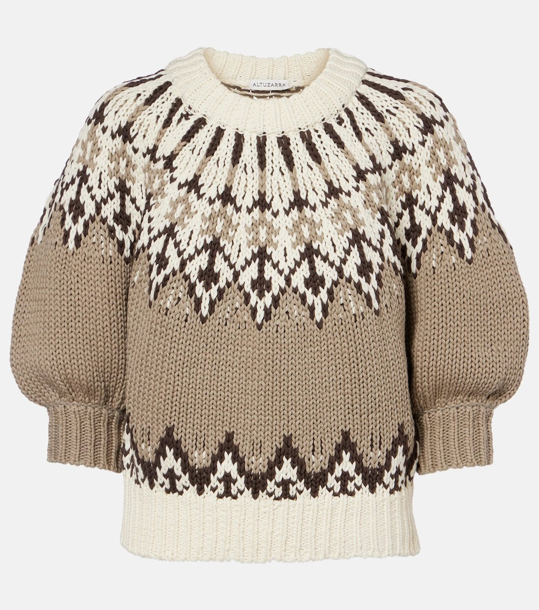 Altuzarra - سترة Marty Fair Isle القطنية