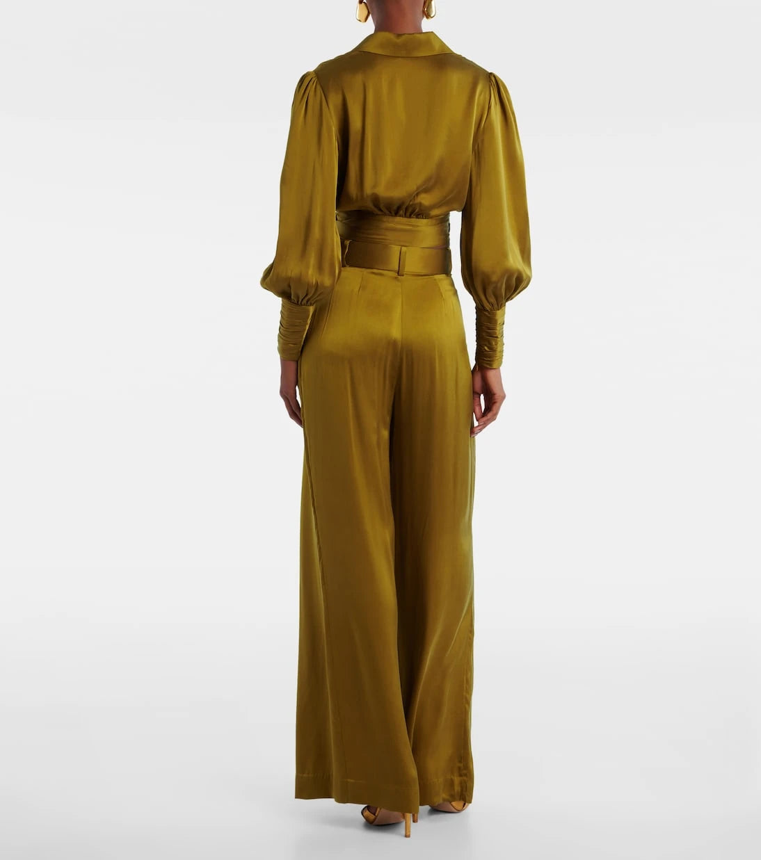 Zimmermann - Silk satin wide-leg pants